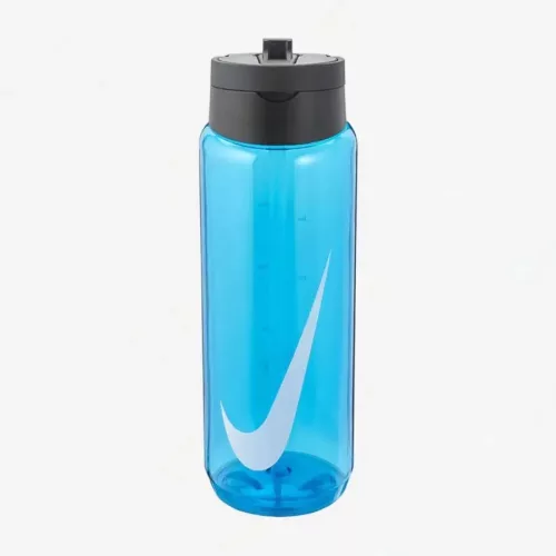 Nike TR Renew Recharge Straw Bottle 24 oz Blue Fury/Black 700 ml