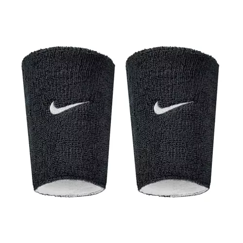 Nike Swoosh Classic Reversible Doublewide Wristbands 2PK csuklószorító Black/White/Black