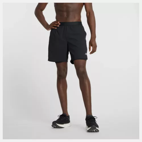 New Balance 7 inch AC Lined 2in1 Short férfi futó rövidnadrág