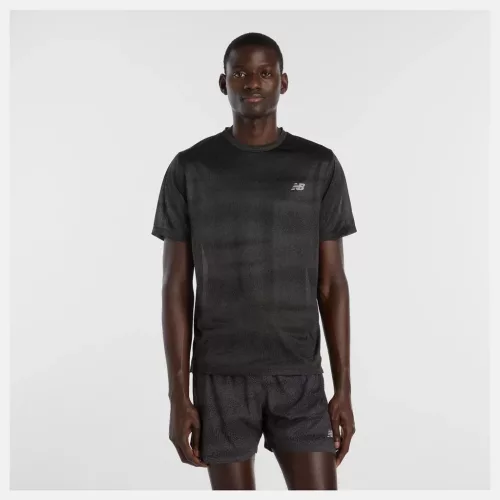 New Balance RC Essential Printed T-Shirt férfi rövid ujjú futópóló M