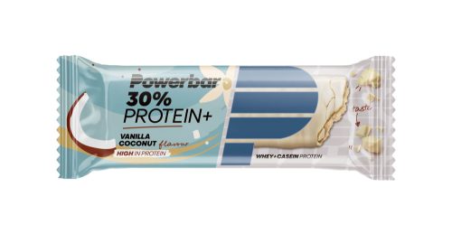 PowerBar 30% Protein Plus fehérjeszelet (vanília-kókusz ízesítésű) 55 g