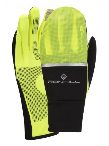 Ronhill Switch Glove futókesztyű Black/Fluo Yellow