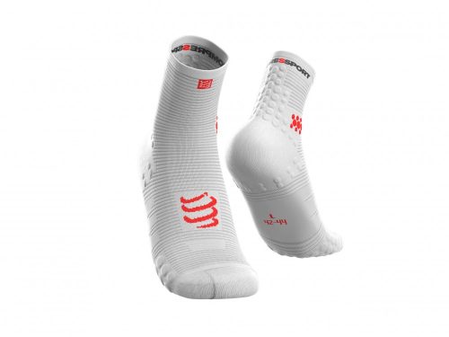 CompresSport Pro Racing Socks V3.0 Run (High) White futózokni 35-38