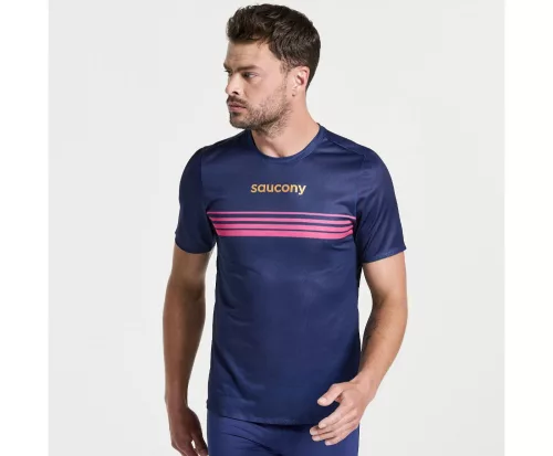 Saucony Elite Short Sleeve férfi rövid ujjú futópóló
