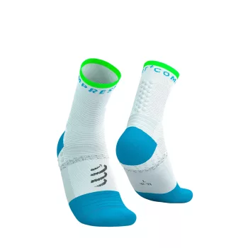 Compressport Pro Marathon Socks V2.0 White/Norse Blue