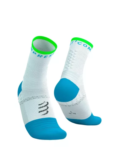 Compressport Pro Marathon Socks V2.0 White/Norse Blue