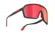 Rudy Project Spinshield napszemüveg Black/Multilaser Red