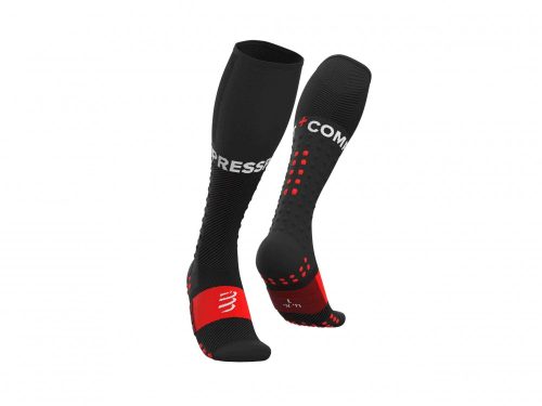CompresSport Full Socks Run kompressziós zokni Black futózokni uniszex 39-41