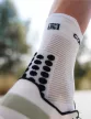 Compressport Pro Racing Socks V4.0 Run (Quarter) White/Black 35-38