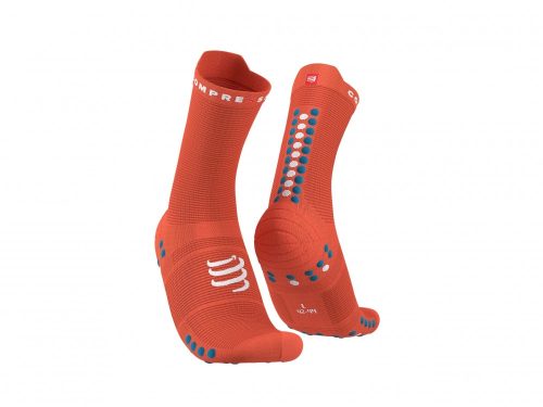 CompresSport Pro Racing Socks V4.0 Run (High) Orangeade/Fjord Blue 39-41