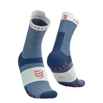 Compressport Pro Racing Socks V4.0 Run (Quarter) Blues/Sugar