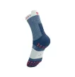 Compressport Pro Racing Socks V4.0 Run (Quarter) Blues/Sugar