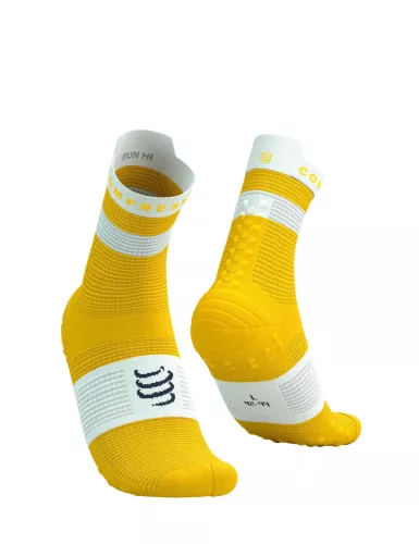 Compressport Pro Racing Socks V4.0 Run (Quarter) Lemon/White