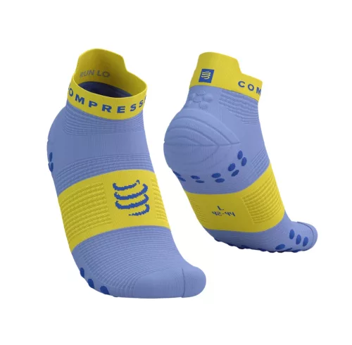 Compressport Pro Racing Socks V4.0 Run (Low) Jacaranda/Maize 35-38