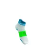 Compressport Pro Racing Socks V4.0 Run (Low) White/Norse Blue/Neon Green