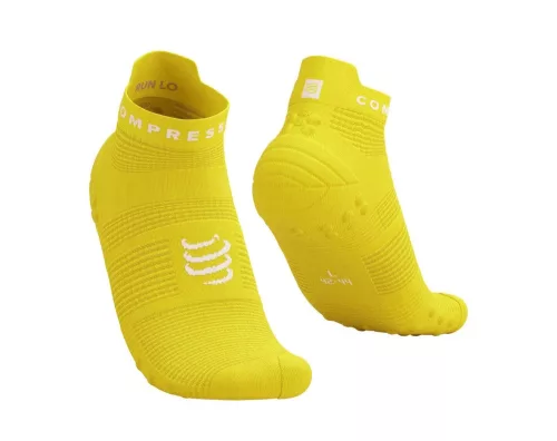 Compressport Pro Racing Socks V4.0 Run (Low) Green Sheen/White