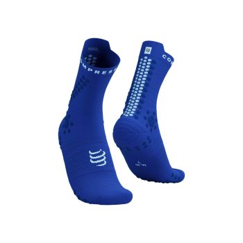   Compressport Pro Racing Socks V4.0 Trail (Crew) Dazz Blue/Dress Blues/White