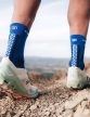 Compressport Pro Racing Socks V4.0 Trail (Crew) Dazz Blue/Dress Blues/White 45-48