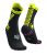 Compressport Pro Racing Socks V4.0 Trail (Crew) Black/Safery Yellow/Neon Pink 45-48