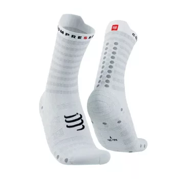   Compressport Pro Racing Socks V4.0 Ultralight Run (Quarter) White/Alloy