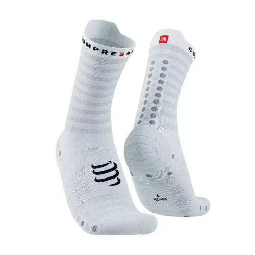 Compressport Pro Racing Socks V4.0 Ultralight Run (Quarter) White/Alloy 35-38