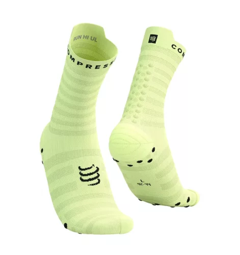 Compressport Pro Racing Socks V4.0 Ultralight Run (Quarter) Shadow Lime/Black