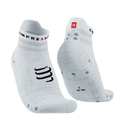Compressport Pro Racing Socks V4.0 Ultralight Run (Low) White/Alloy